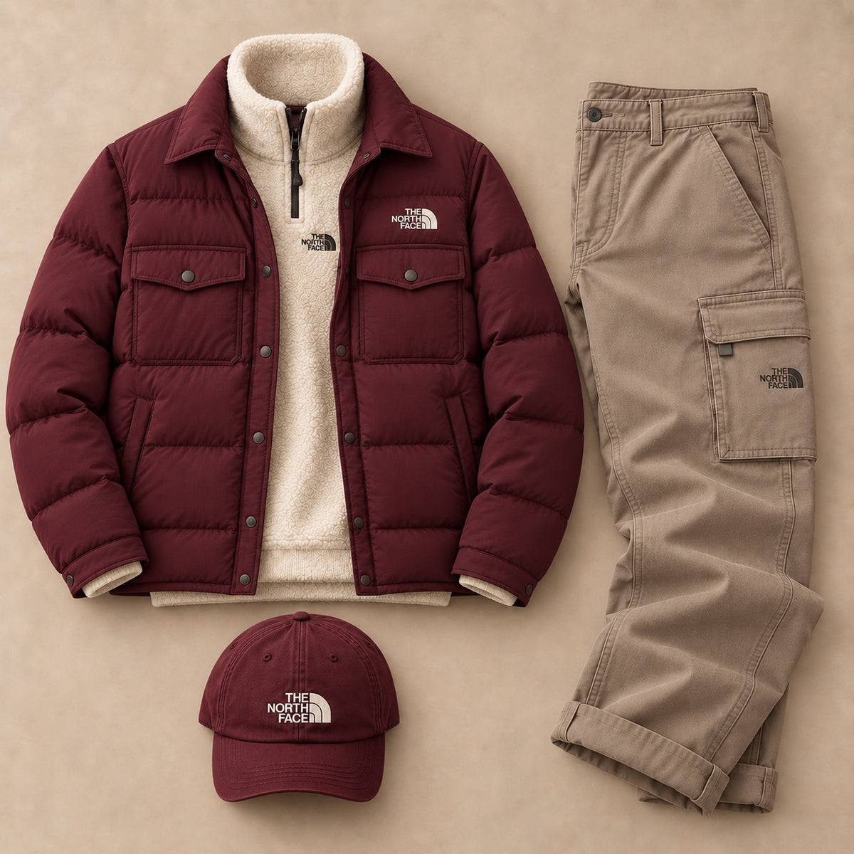 North Face Winter Overshirt 4-Piece Set