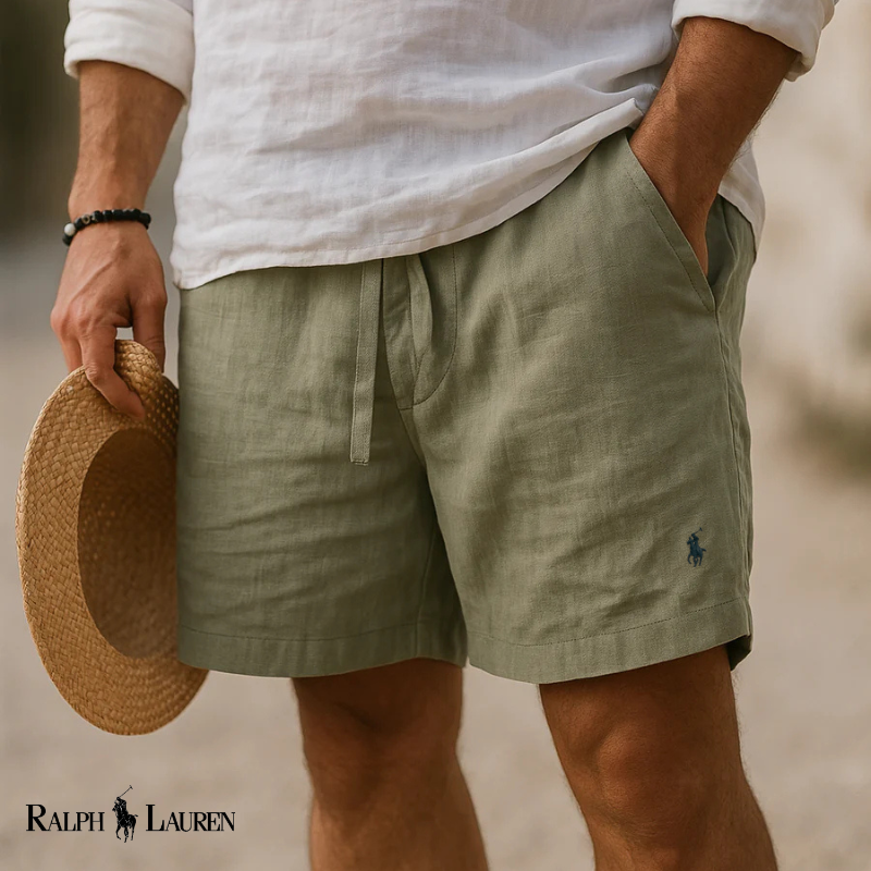 R L | Heritage Linen Capri Shorts