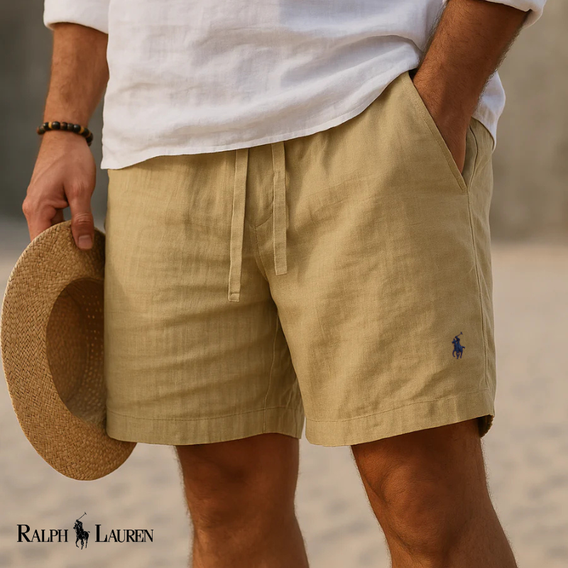 R L | Heritage Linen Capri Shorts