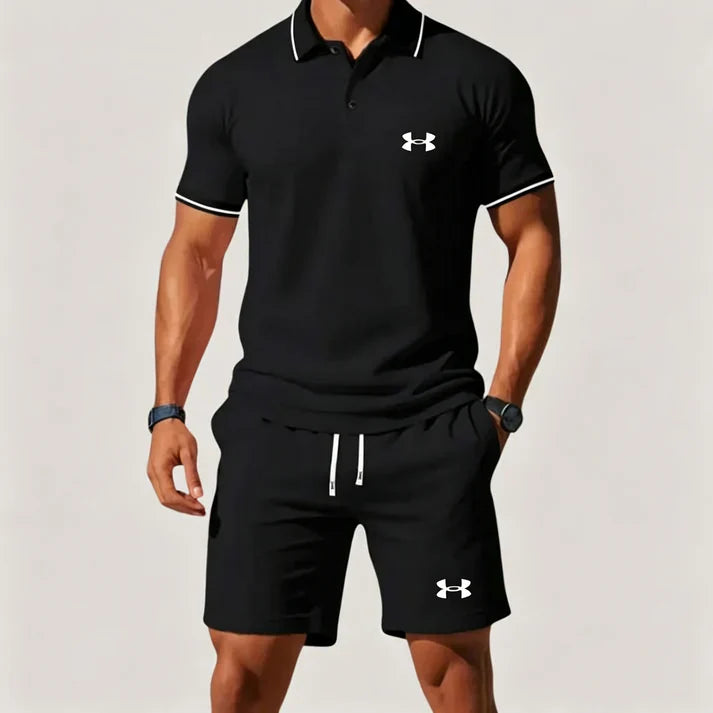 Under Armour Casual Short-Sleeve Polo and Shorts Set