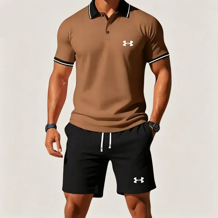 Under Armour Casual Short-Sleeve Polo and Shorts Set