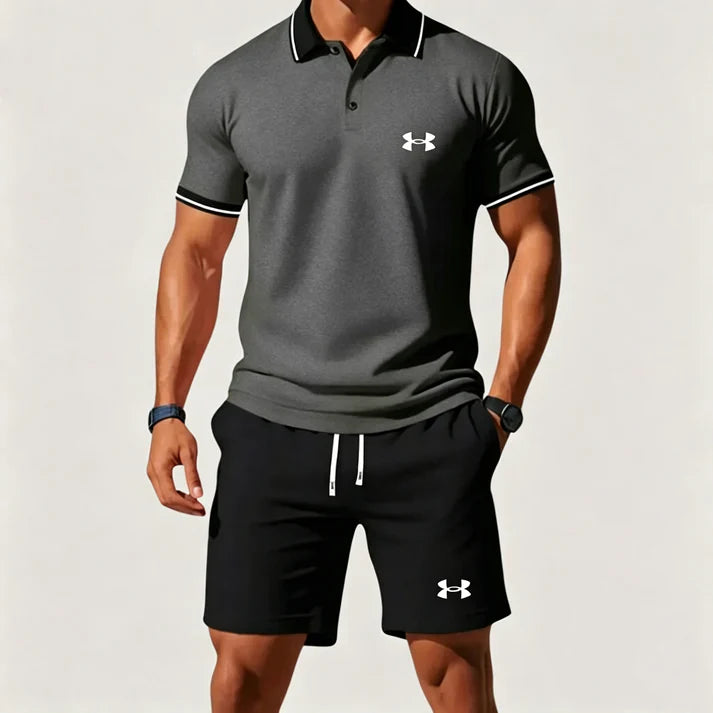 Under Armour Casual Short-Sleeve Polo and Shorts Set