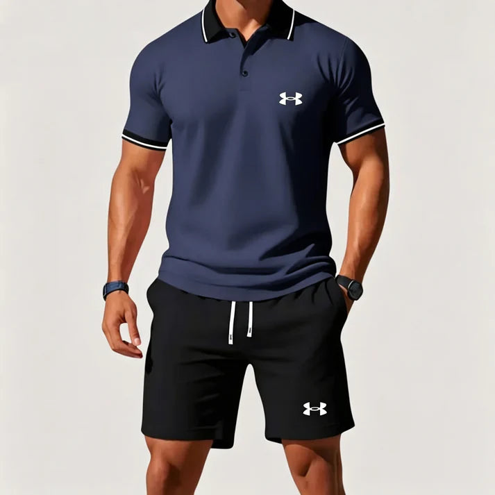 Under Armour Casual Short-Sleeve Polo and Shorts Set