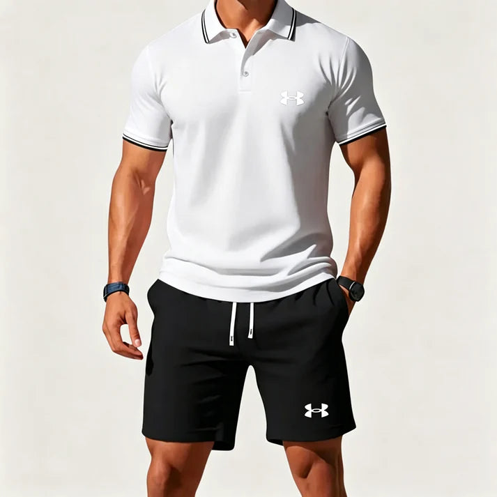 Under Armour Casual Short-Sleeve Polo and Shorts Set