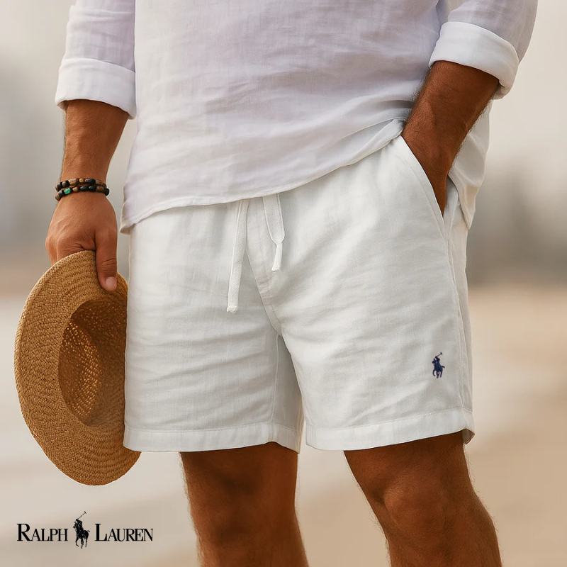 R L | Heritage Linen Capri Shorts