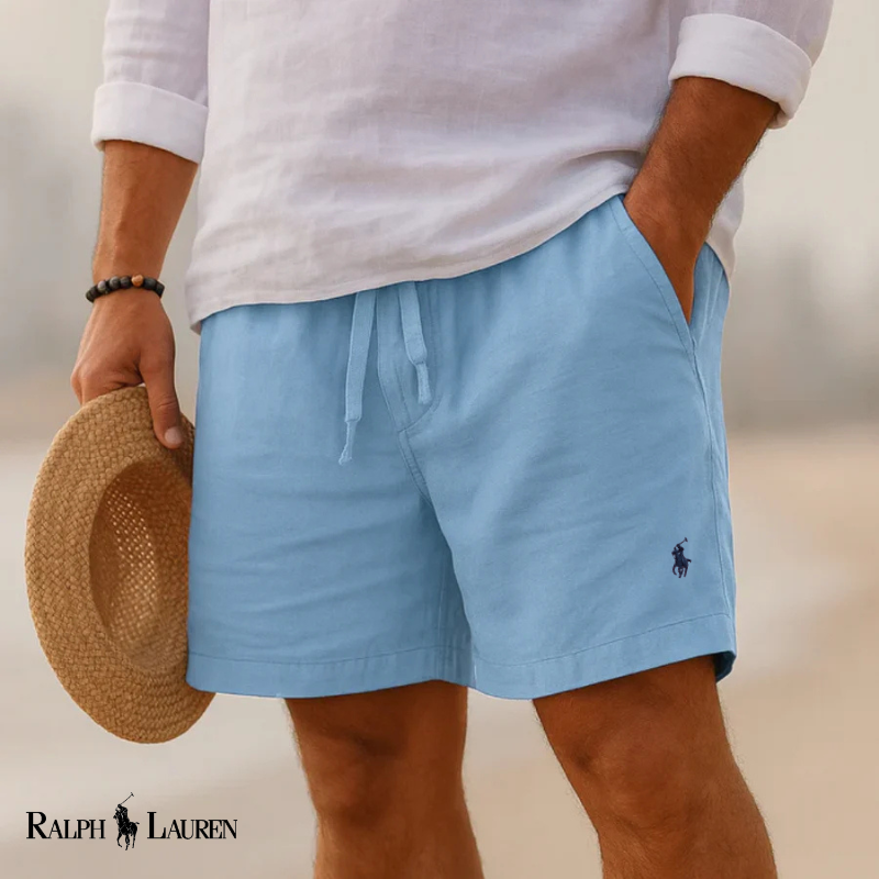 R L | Heritage Linen Capri Shorts