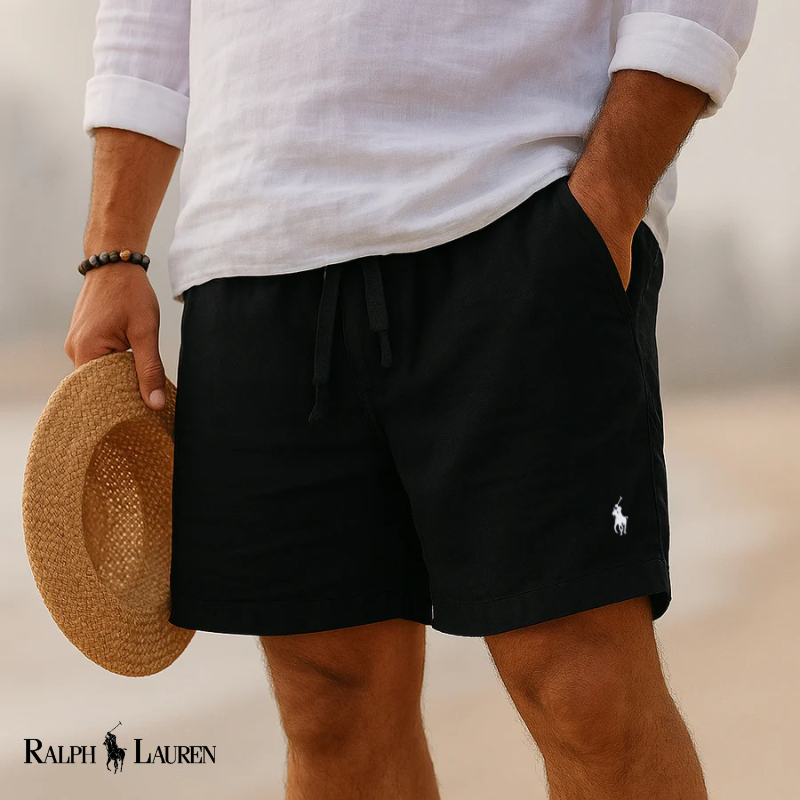 R L | Heritage Linen Capri Shorts