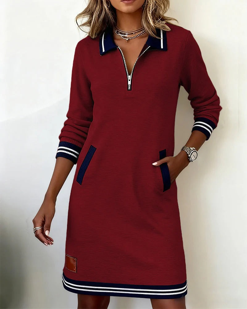 Elegant long cotton dress
